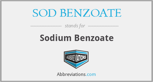 SOD BENZOATE - Sodium Benzoate